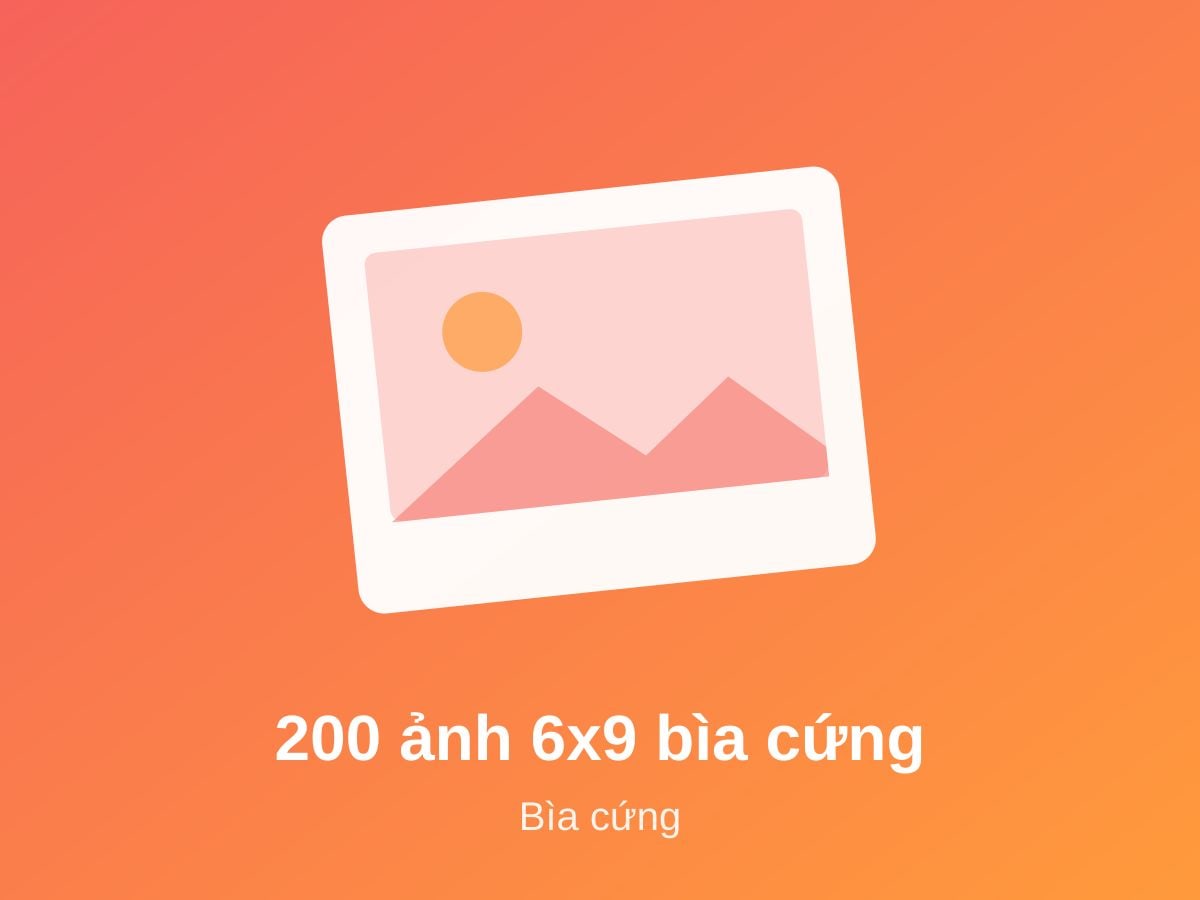 Album 200 ảnh 6x9 bìa cứng