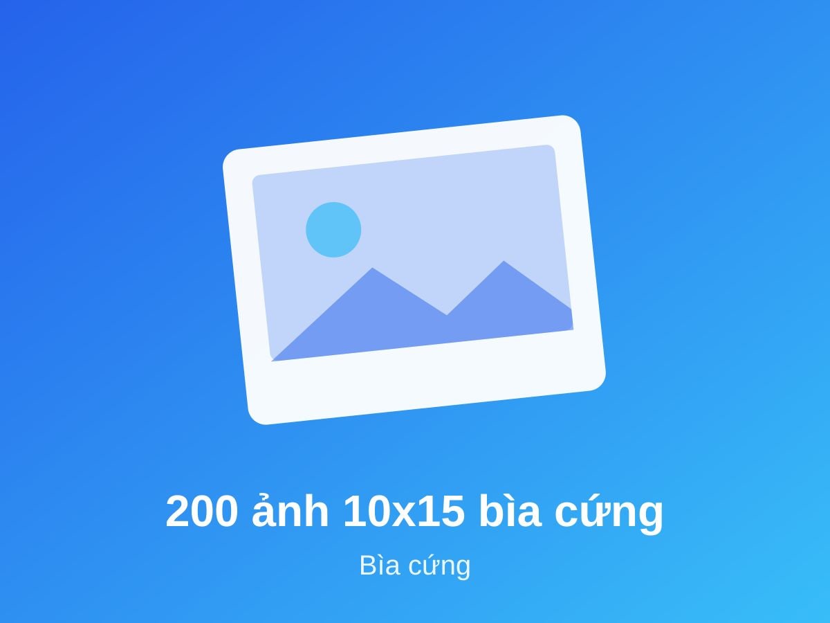Album 200 ảnh 10x15 bìa cứng